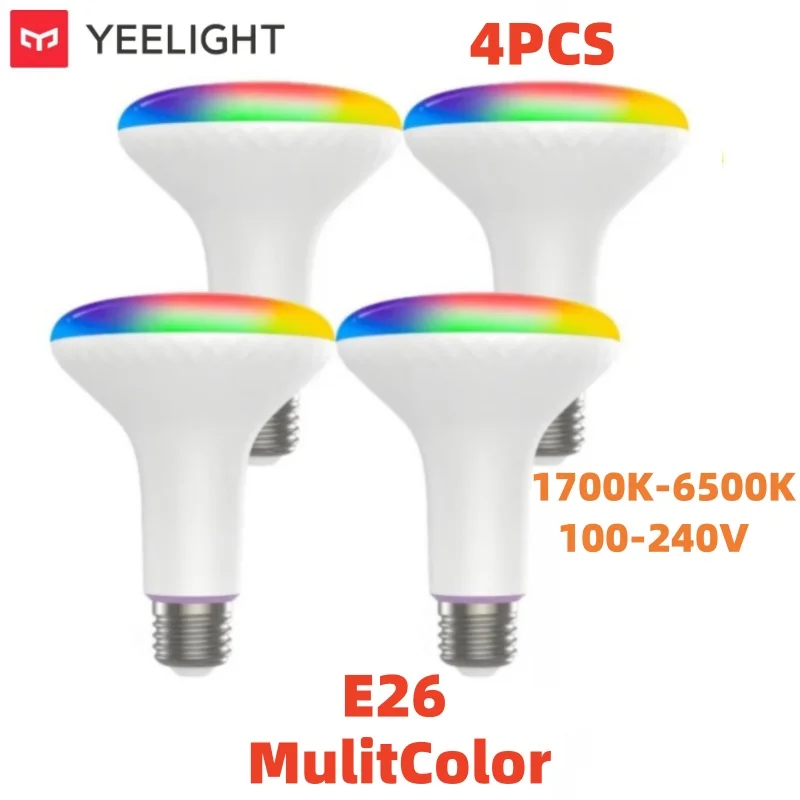 Yeelight Smart LED Lamp W3 E26 Kleur/Wit Omgevingslicht Wifi Spraakbesturing 1700 K ~ 6500 K Voor Mi Home Alexa Google SmartThings