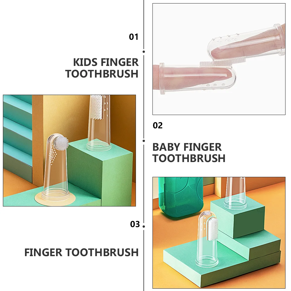 子供用フィンガー歯ブラシセット,口腔洗浄,赤ちゃん,子供,歯ブラシ,シリカゲル,子供,幼児用