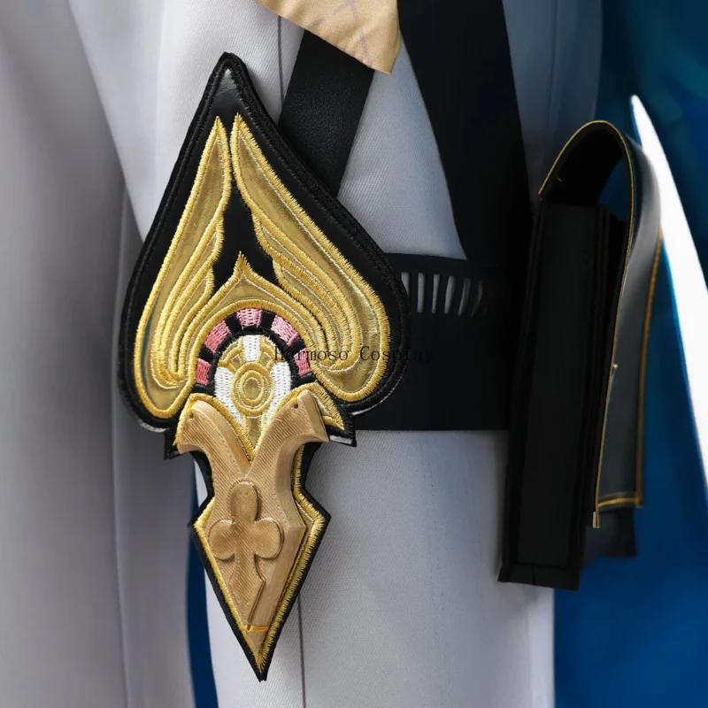 High Quality Aventurine Cosplay Costume Wig Honkai Star Rail Uniform Sunglasses Interastral Peace Corporation Halloween Men Suit