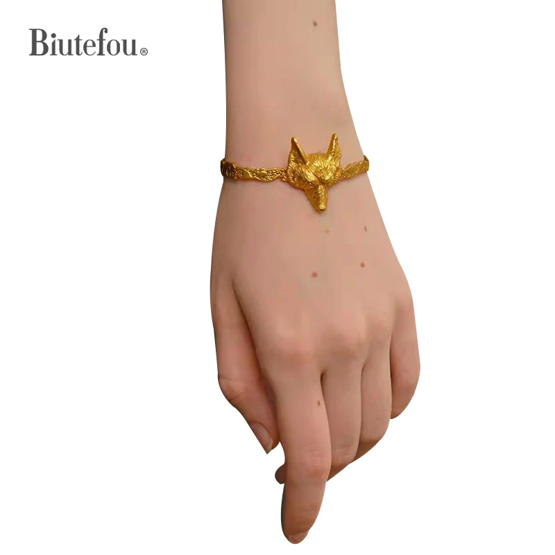 Women's Fox Metal Gilded Bracelet, Women's Accessories