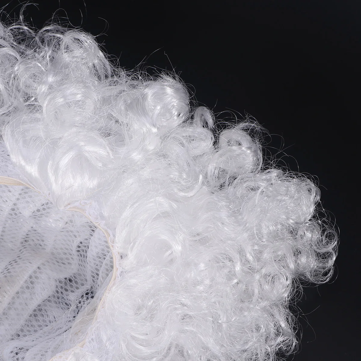 عيد الميلاد سانتا كلوز زي مجعد أحمر أبيض زي حفلة تنكرية تأثيري ملحق للبالغين سانتا كلوز