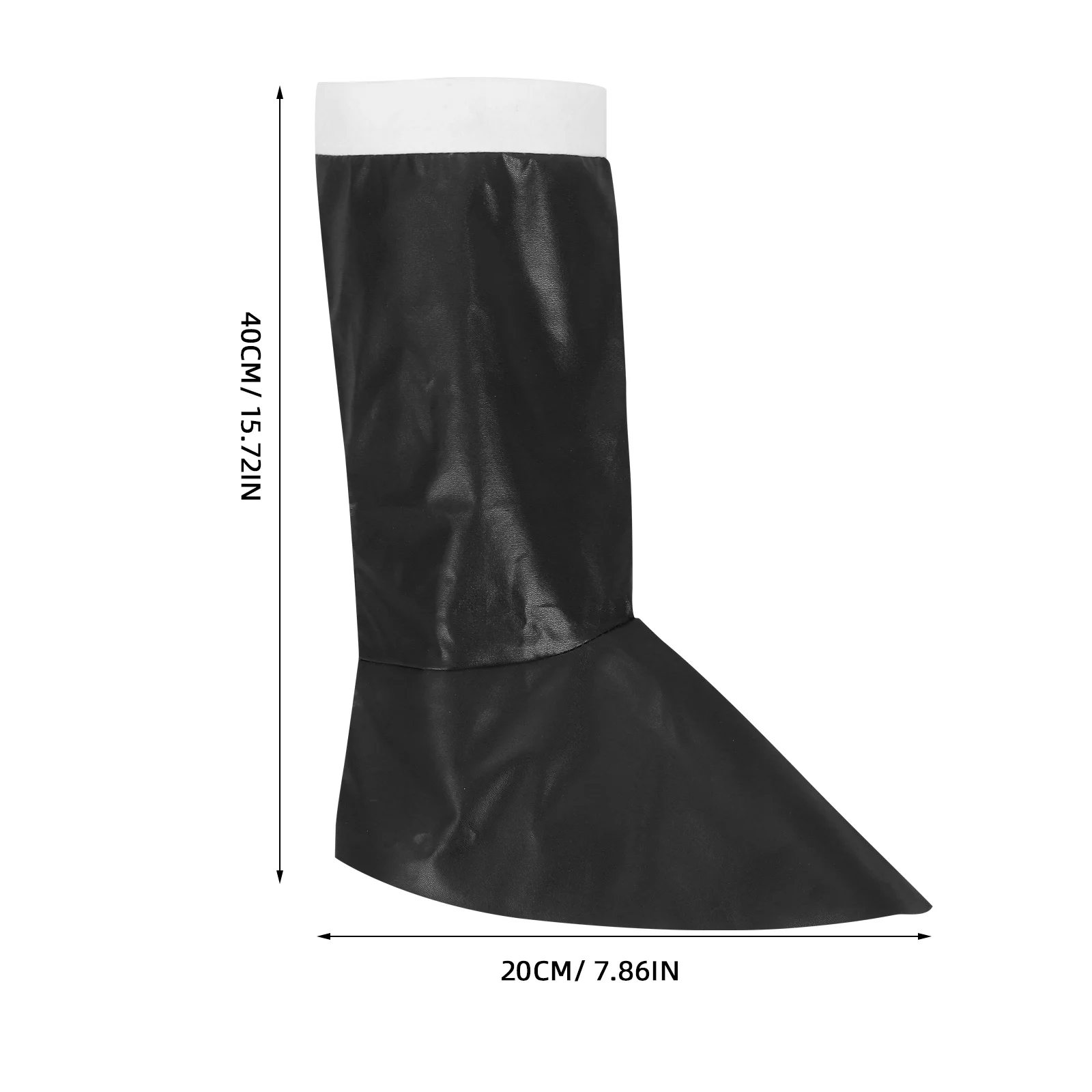 Erwachsene PU Künstliche Kniehohe Stiefel Abdeckungen Weihnachten Kostüm Requisiten Santa Claus Outfit Schuh Abdeckung Cosplay Leistung