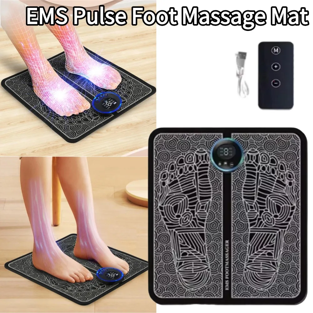 

Интеллектуальный массажный коврик EMS с пульсацией для снятия усталости, с пультом ДУ, для массажа ног, домашнего использования, для расслабления ног, для здоровья и ухода