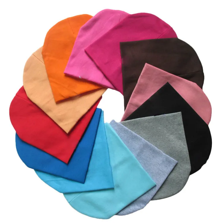 Gorro de punto para niños y niñas, bufanda cálida de Color sólido, Hip Hop, baile callejero, primavera y otoño, 0M-4Y