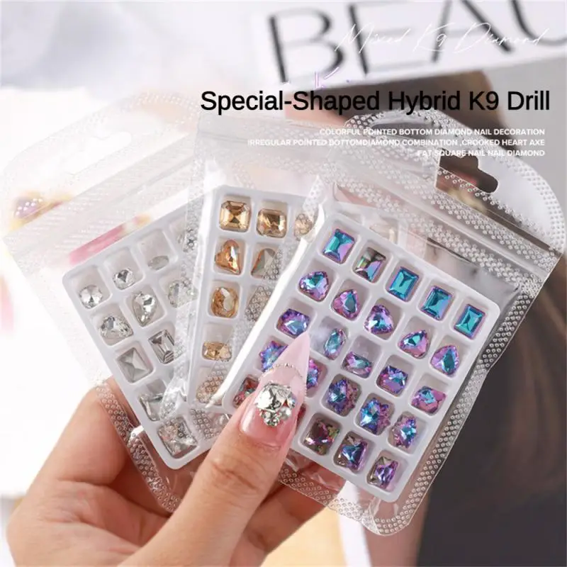 2/3/4SETS Fang Bai Drill Waterproof Comfortable Water Drop Drill Nail Decorations Nail Art Accessories Styling Fashion