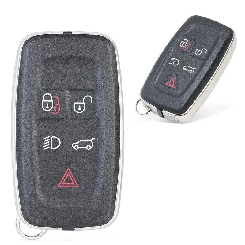 DIYKEY 5 Button Remote Key Shell Case Fob for Land Rover LR4 Range Rover Evoque Sport 2010 2011 2012 2013 2014 2015 KOBJTF10A