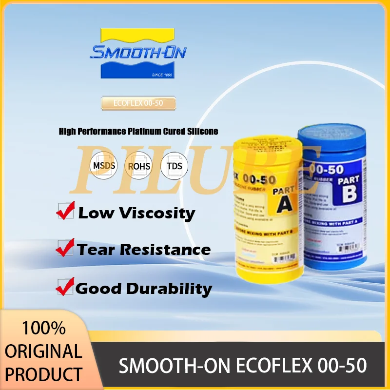 SMOOTH-ON ECOFLEX 00-50 High-Performance Liquid Silicone Rubber for Molding and Casting Applications Original Product