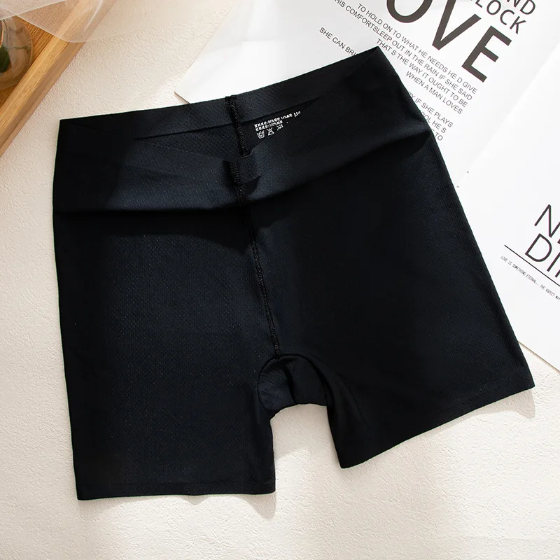 Pantaloncini di sicurezza senza cuciture da donna mutandine mutande traspiranti in seta di ghiaccio collant Slim Lingeries Femal elasticizzati pantaloncini per il corpo della biancheria intima