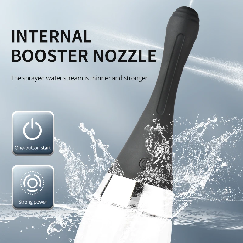 المكونات الشرج الشطاف للفتيات المهبل شطف 3-مرحلة شحن حقنة شرجية كهربائية تنظيف أداة ملين منتجات الكبار الجنس لعب #3