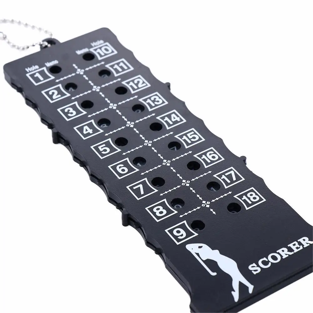 Training 18-Loch mit Schlüsselanhänger, Punktestand, Schlaganfall, Putt, Punktezähler, Schusszählung, Punktezähler, Schlaganfall, Punktekarte