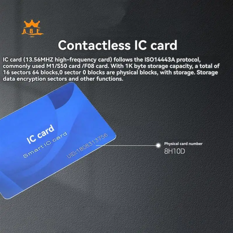 

A08E-USB RFID Reader Module IC Card Reader 13.56Mhz S50 Contactless Smart Card Reader 14443A Support Window Linux System
