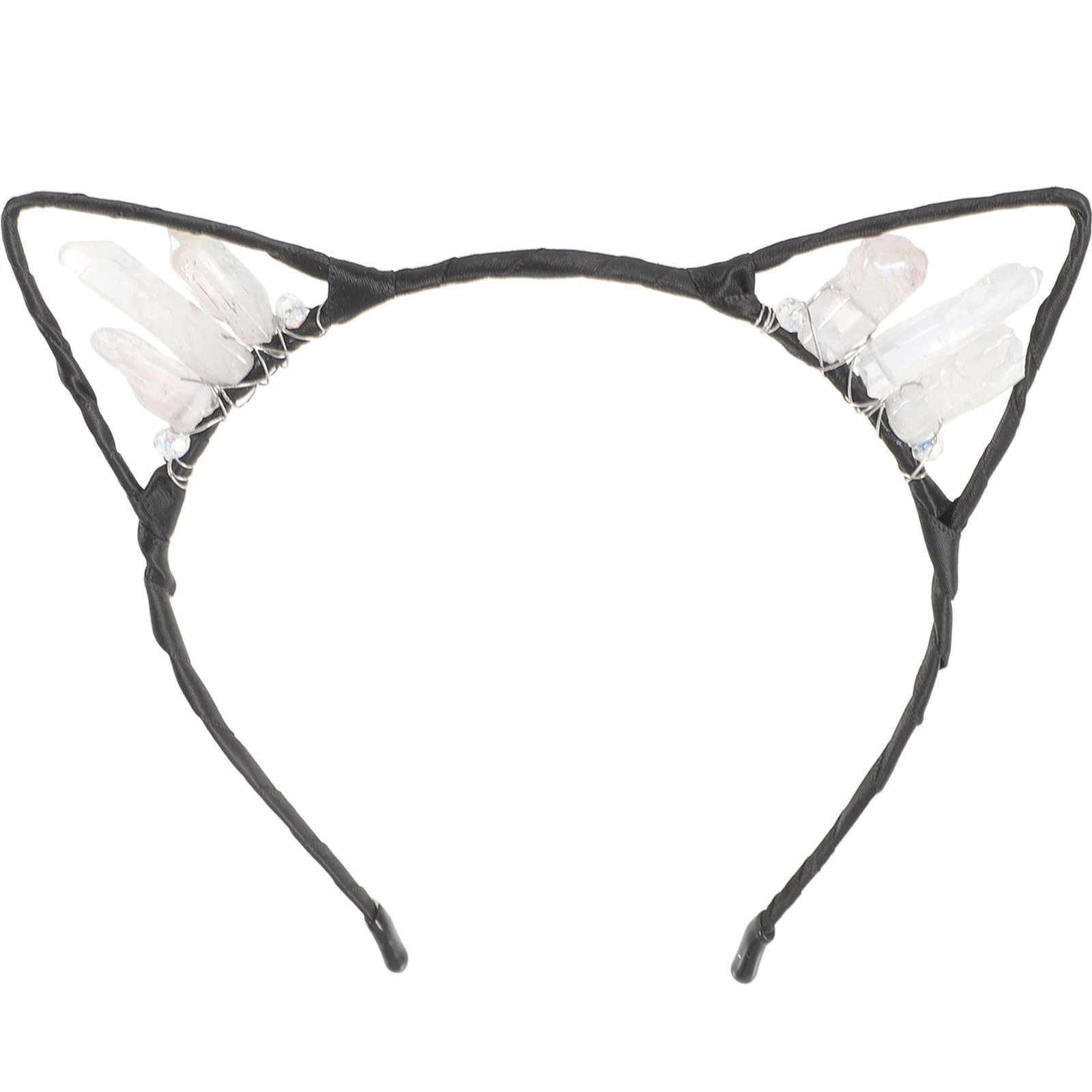 

Crystal Headband Women Cat Ears Hair Accessories Party Cosplay Animal Ear Headbands Lightweight Gift Celebrations Halloween