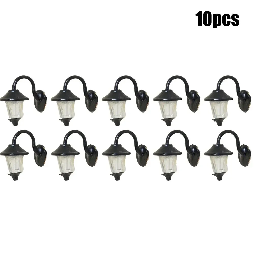 5 pezzi modello luci ferroviarie reticolo luce mitra, manometro H0 layout luce lampada a LED 5 pezzi di serie resistori per connessione a 12-1