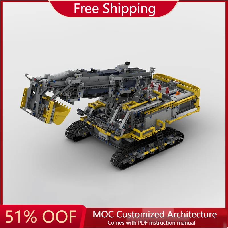 

NEW 2546 Pcs Moc High Tech City Engineering Telescopic Excavator Model Building Blocks Technology Assembly Bricks Toys Kids Gift