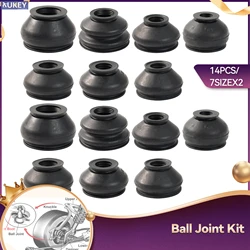 7SizeX2 Universal Rubber Ball Joint Boot Dust Cover Cap Tie Rod Linkages End Set Replacement Kit Protector Guard Car Accessories