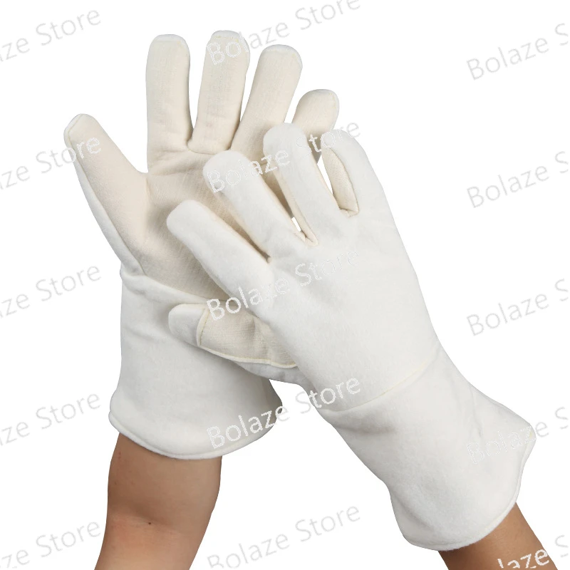 500 degree high temperature gloves Heat insulation, anti-scalding protection dust-free breathable thick durable welding gloves