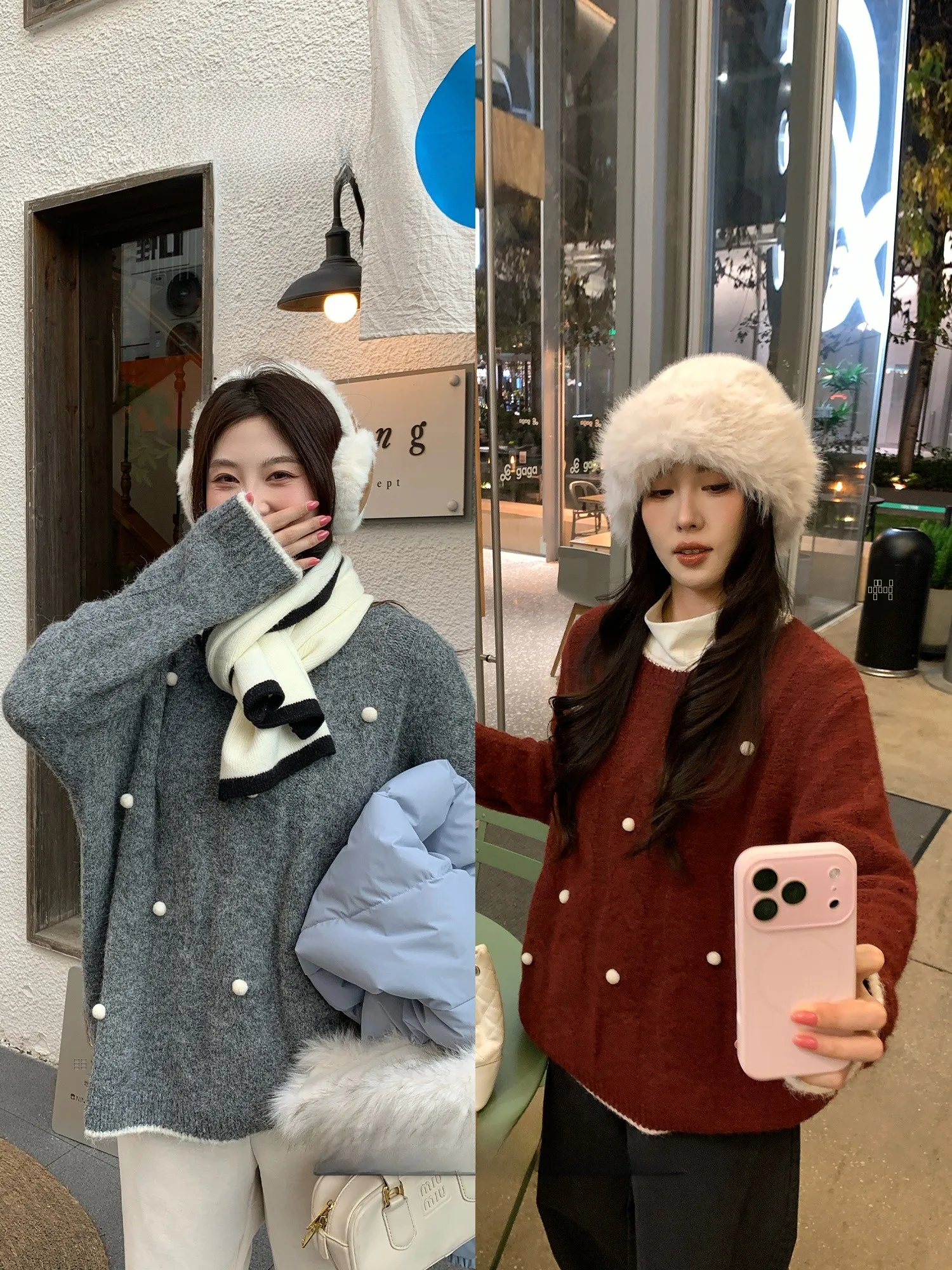 

Вязаный свитер NAZ большого размера, зимний, с круглым вырезом, модный, повседневный, свободного кроя, с длинными рукавами, из смесовой пряжи (полиэстер, нейлон, шерсть)