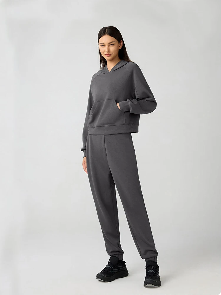 Women's Clothes Autumn Leisure Joker Hooded Sweater Loose Slim Fitness Yoga Clothes Leisure Sport Outdoor Jogging Commuting Top