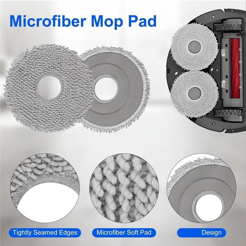 B47B 26-Pack Replacement Parts Kit for Roborock Qrevo S/Plus/Pro/MaxV, Robot Vacuum Accessories with Mop Pads and Dust Bags