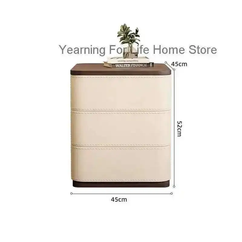 

Trendy Design Style Nordic Table Bedside Simple Aesthetic Nightstands Storage With Drawers Mesita De Noche Bedroom Furniture