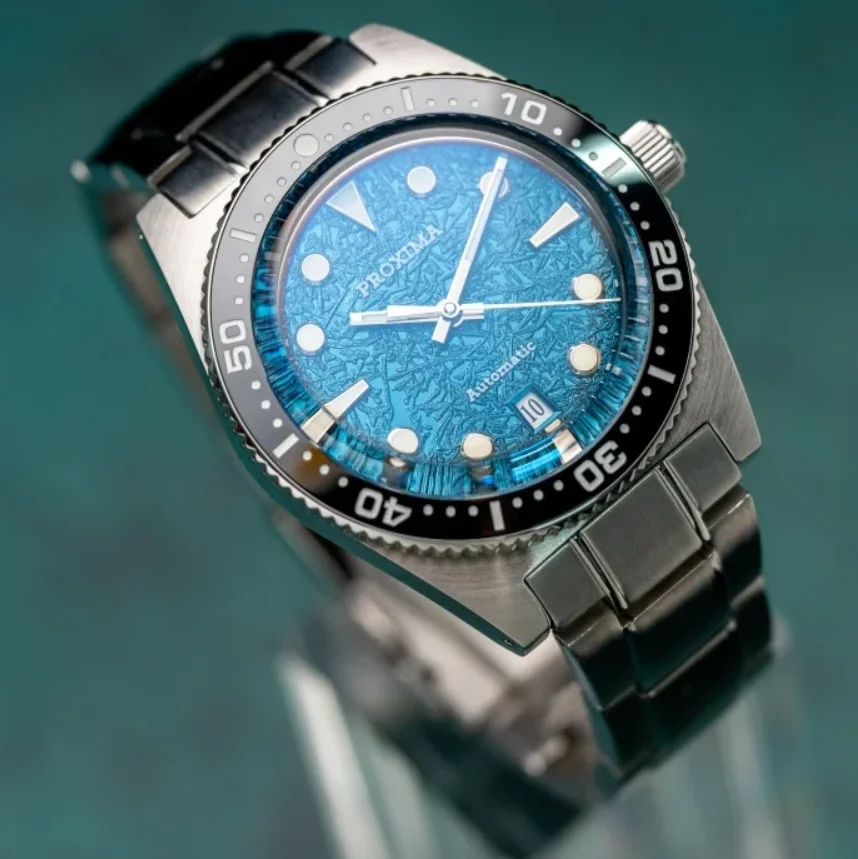 PROXIMA Männer Automatische Uhr 40mm Mechanische Armbanduhr Taucher 20ATM Wasserdicht BGW-9 Leuchtende Keramik Lünette PT5000 SW200