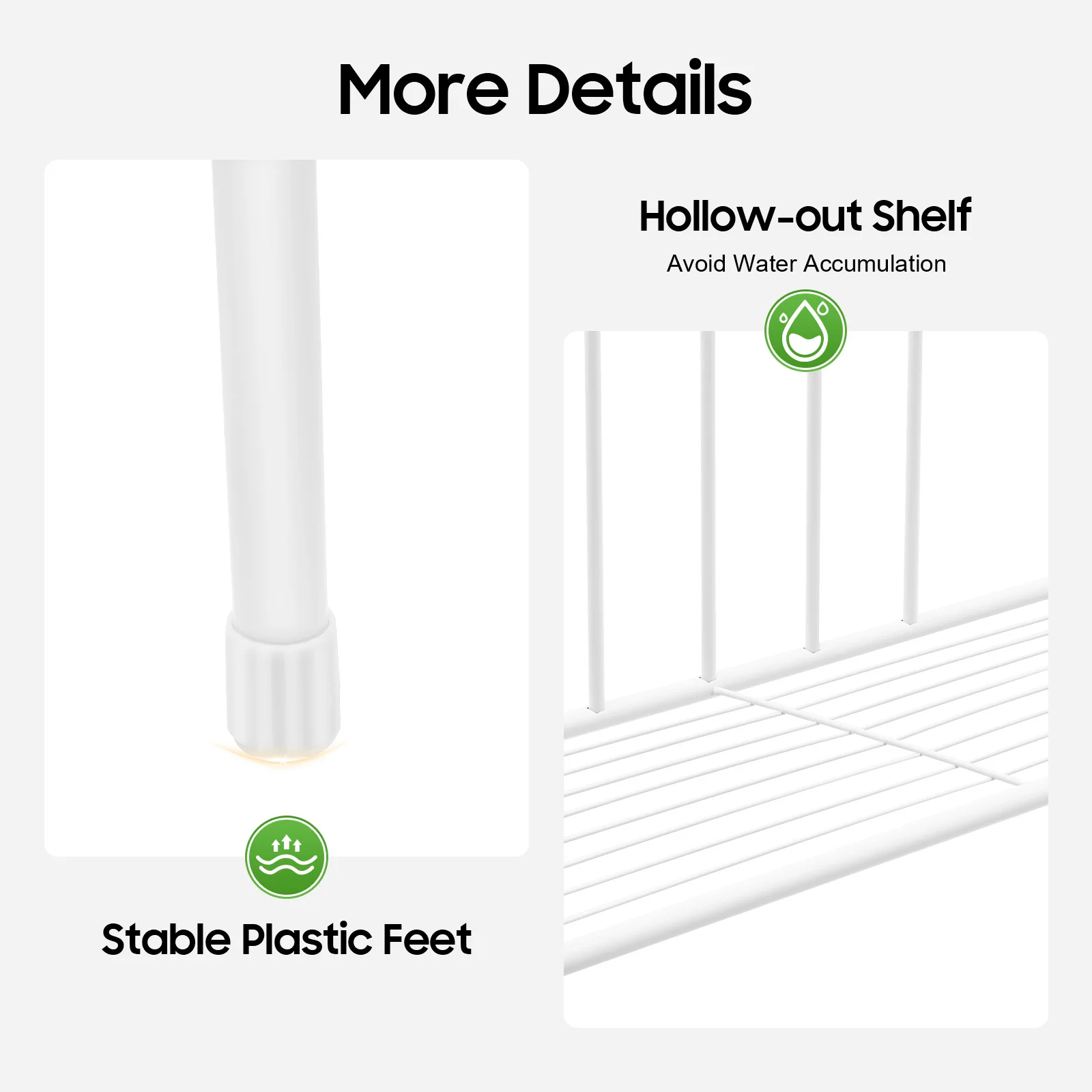 رف مرحاض من 3 طبقات، منظم تخزين فوق المرحاض، رف حمام معدني عالي التحمل بوزن 55 رطلًا مع منصات كبيرة #5