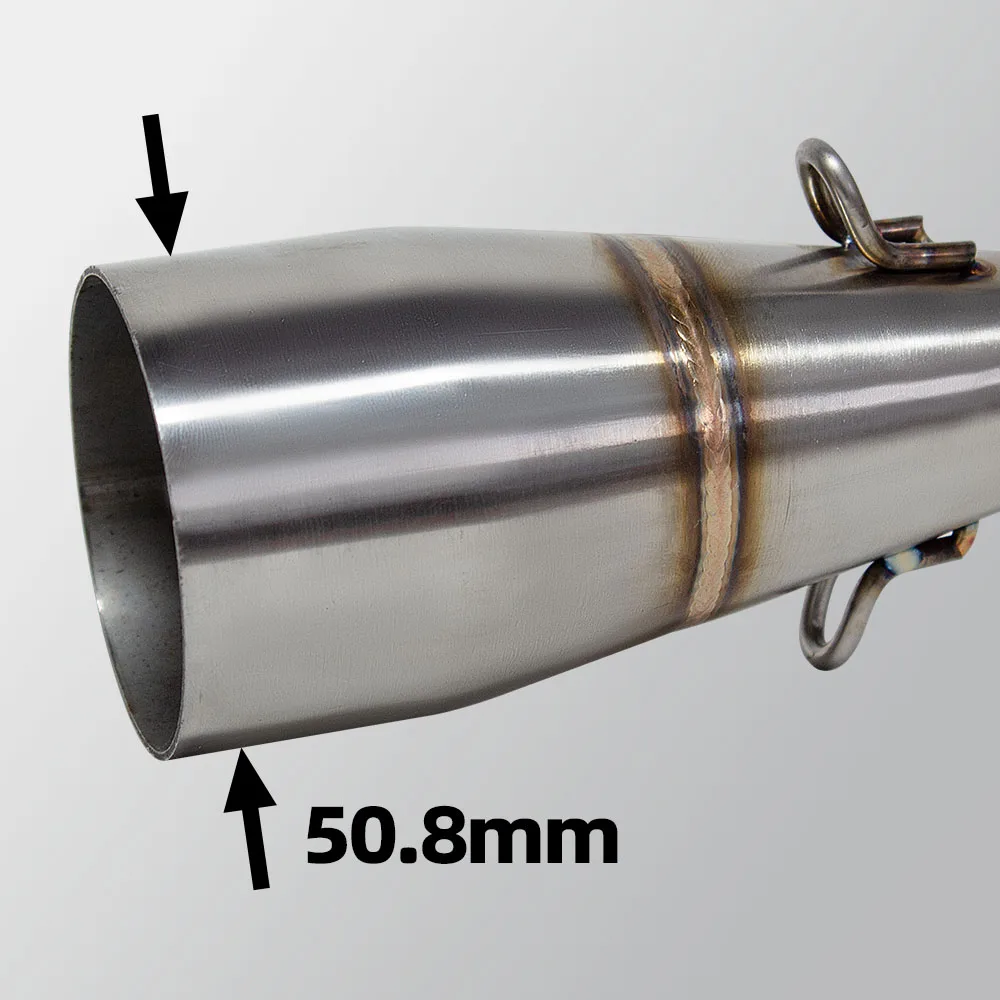 Motorcycle Exhaust Kit Scooter 51MM Escape Frontpipe with Triangular fixed bracket For Vespa Sprint/Primavera 50CC 4V/4T 2000-14