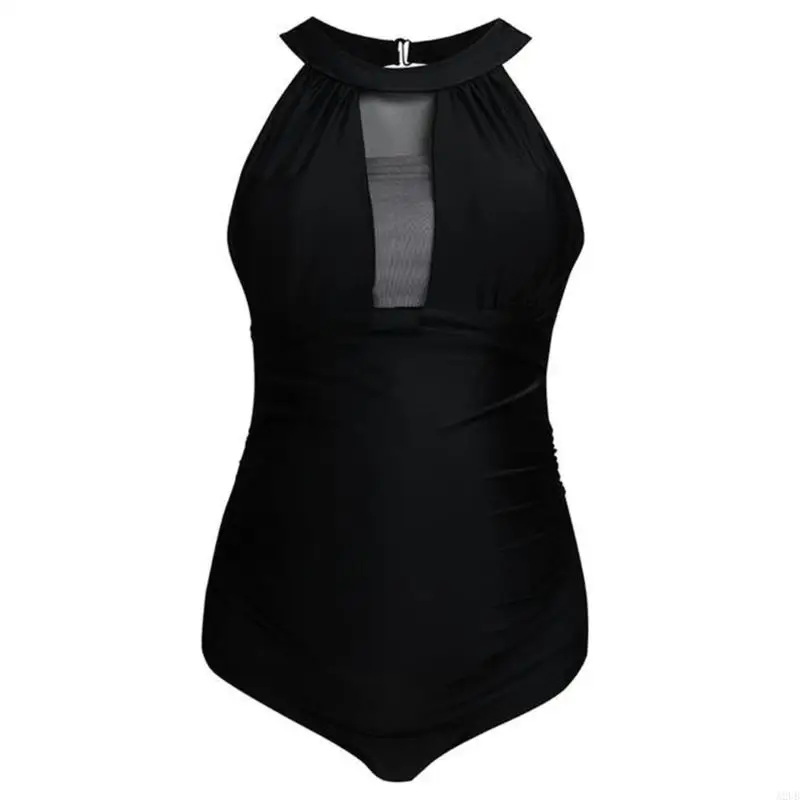 Maternity Swimsuit For Pregnant Women Stretchable Polyester Fabric With Belly Support Quick Dry Comfortable Swimwear A2UB