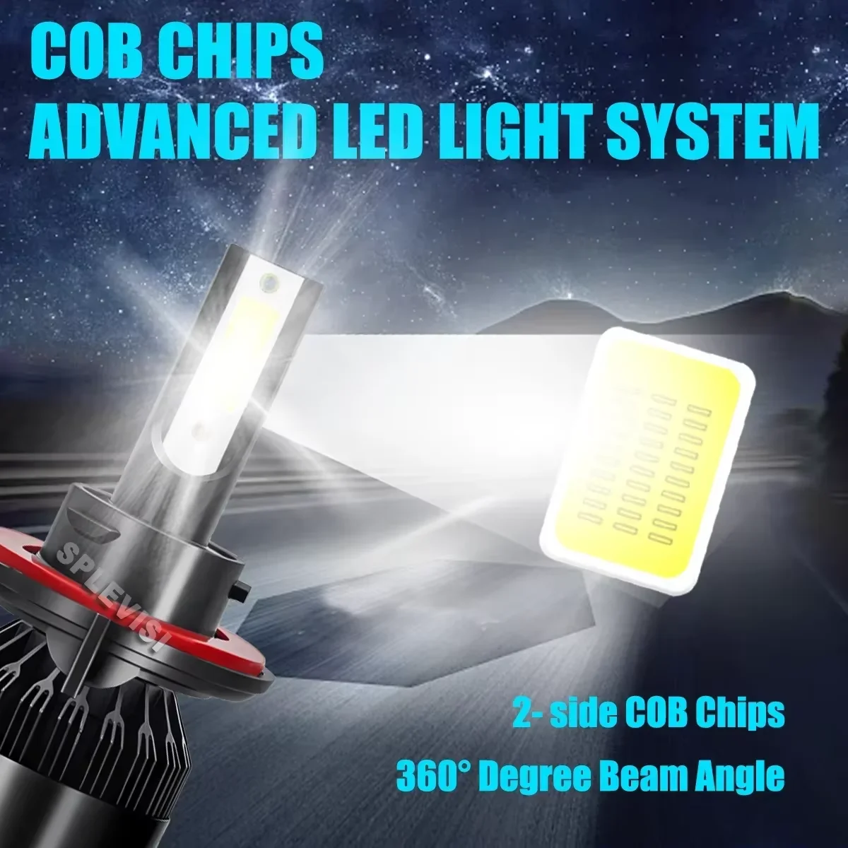 Experience Night Driving Redefined with H13 9008 LED High Low Beam Foglight 12v 24v For Jeep Gladiator 2020 2021 2022 2023