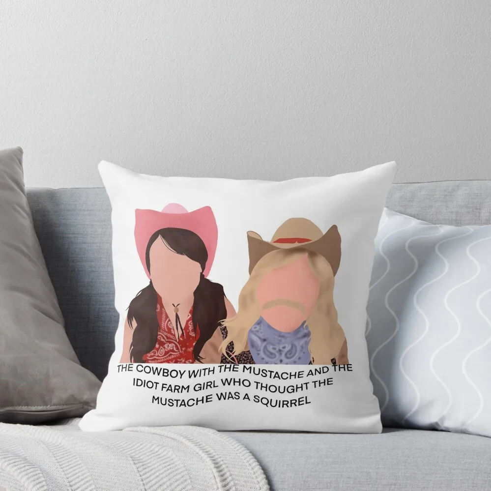 

idiot farm girl Throw Pillow Luxury Sofa Cushions pillow cover luxury pillow cover christmas Decorative case