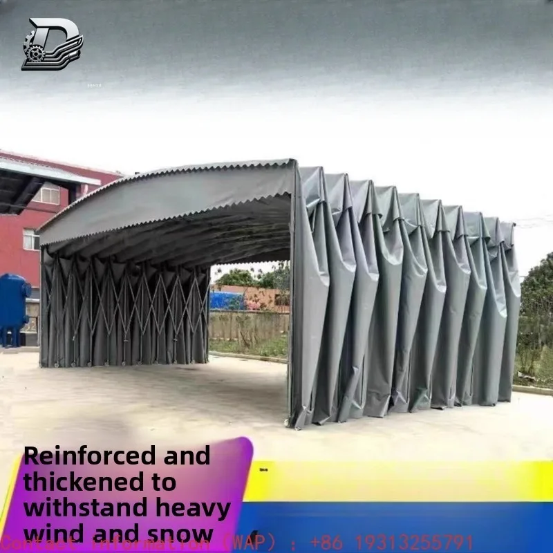 【From China】Customized Push-pull Canopy Outdoor Large Warehouse Telescopic Tent Parking Space Gear Mobile Awning