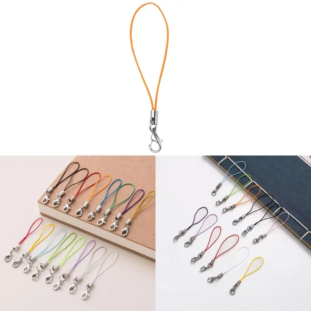  Durable DIY Phone Lanyard Alloy Material Phone Charm Carabiner Wrist Lanyard