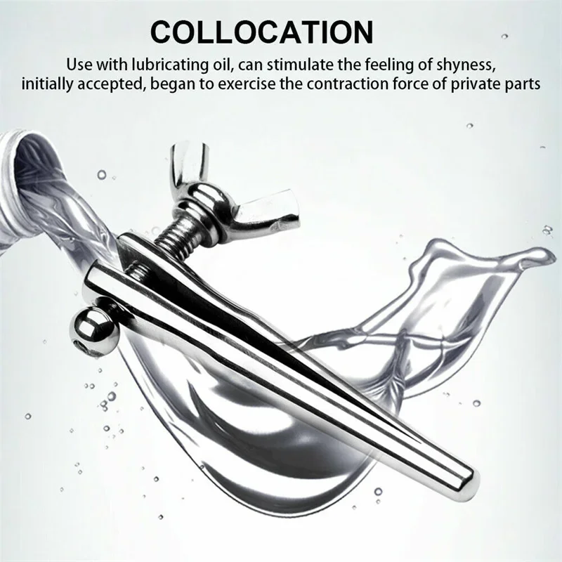 Male Adjustable Urethral Dilator Horse Eye Stick Insert Stimulator Masturbator Stainless Penis Anal Plug Adult Sex Toys for Man