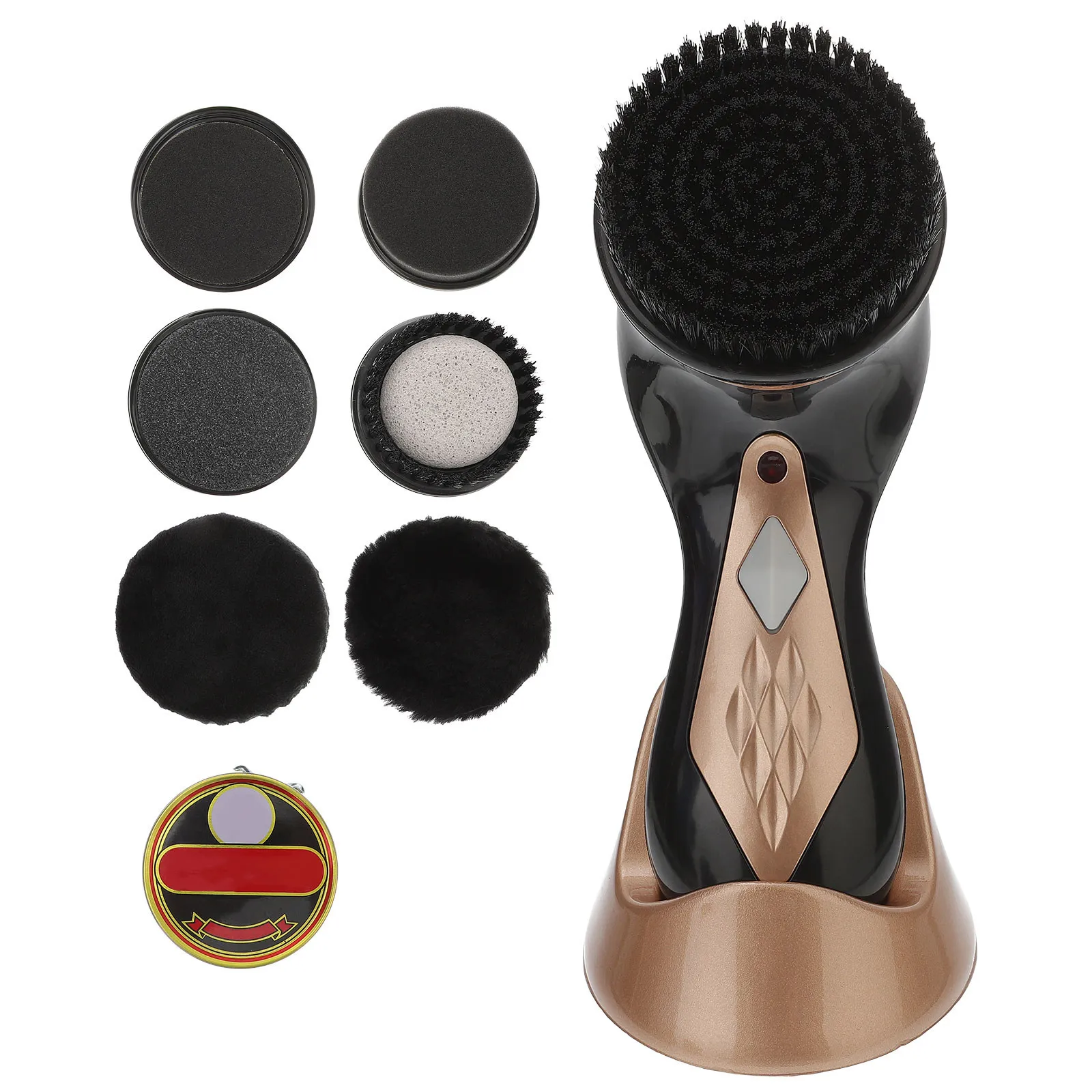 

Электрический набор для полировки обуви: 7 сменных щеток для ухода за обувью, сумками, диванами, автомобильными ковриками, щетка для придания блеска обуви