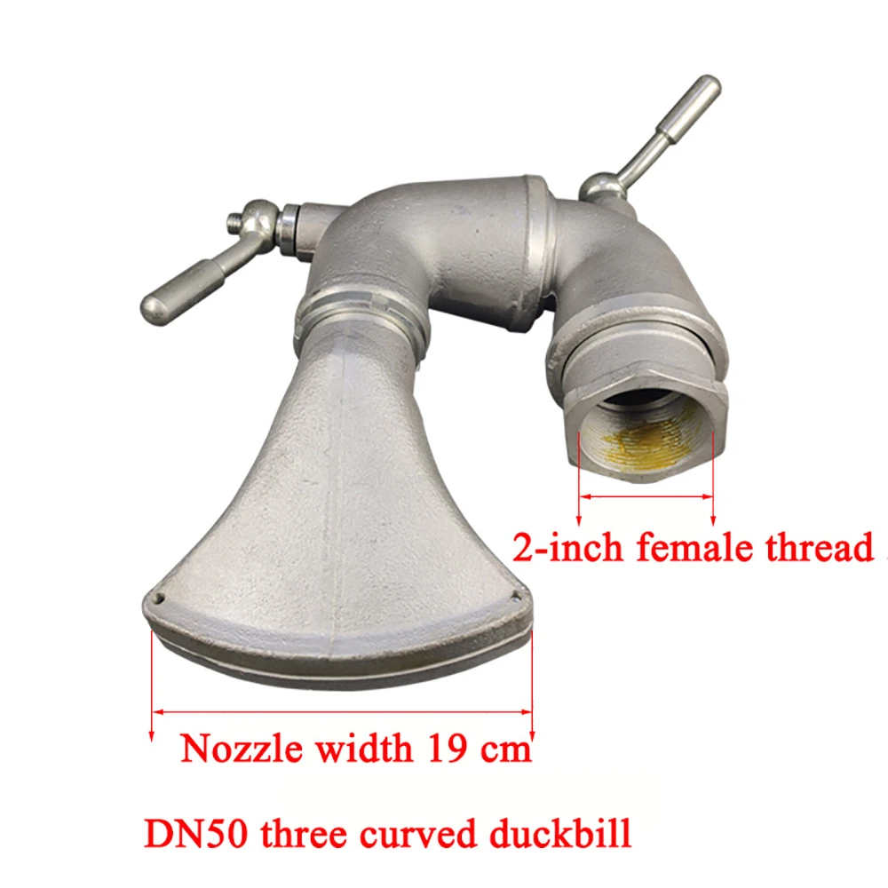 

Sprinkler Truck Special Three Bend Universal Duckbill Adjustable Duckbill, Used for Cleaning Floors and Flushing Roads