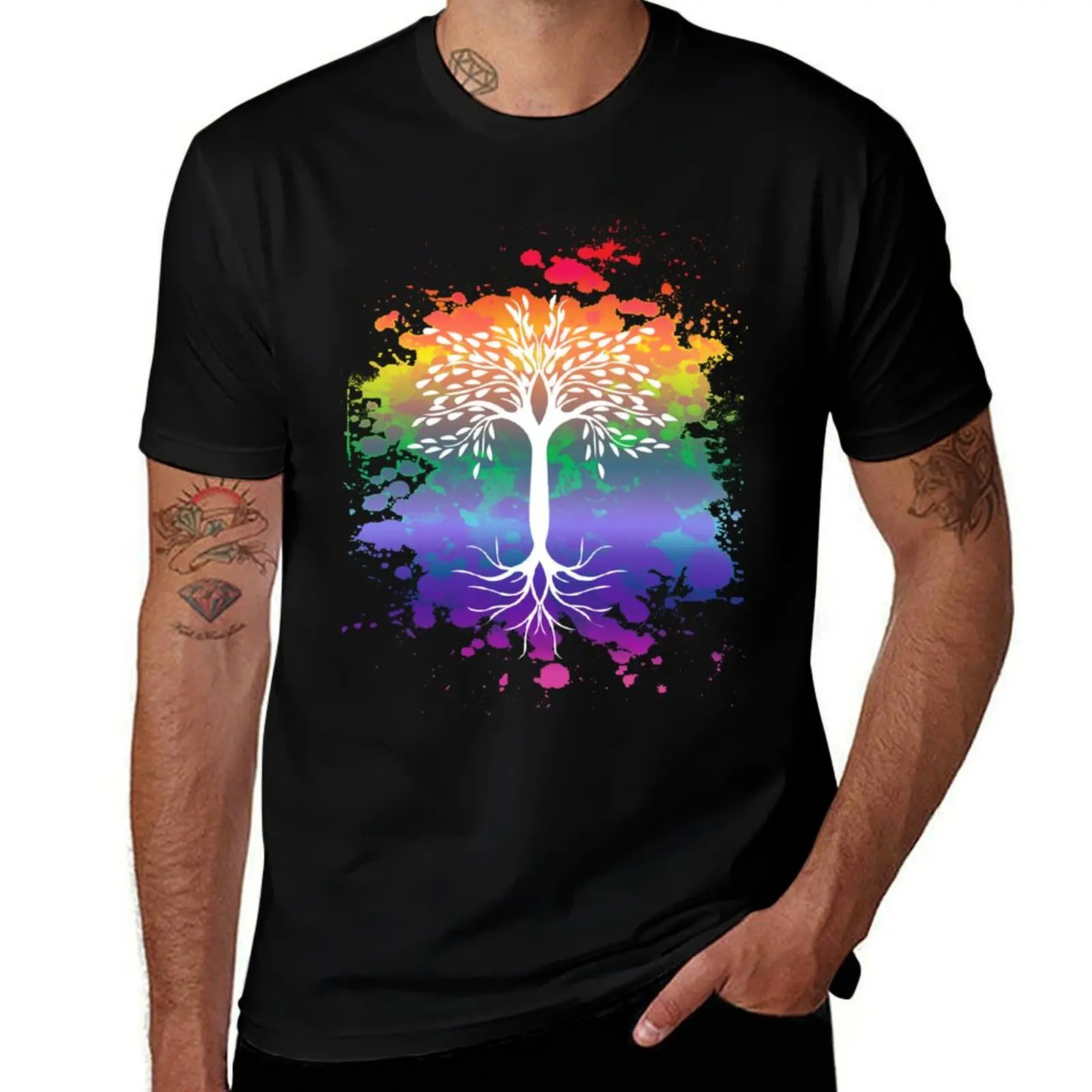 

peace tree T-Shirt anime tshirt cotton t shirt man T-Shirt