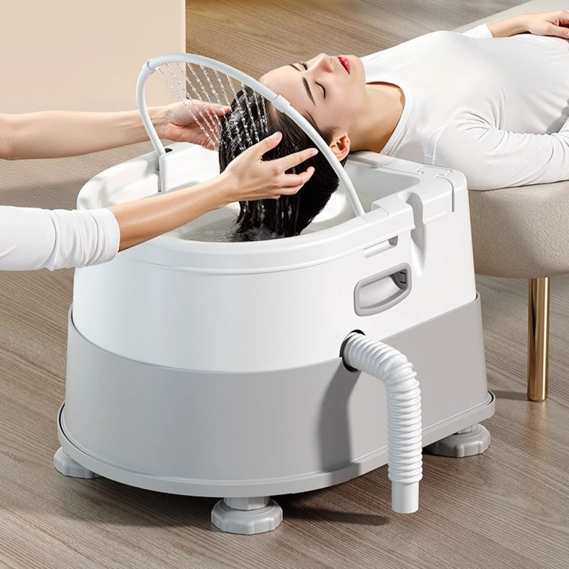 

‌Shampoo Basin, Adjustable Lying-Down Hair Washing Tray, Anti-Slip Portable Bowl, Thickened Maternity Sink