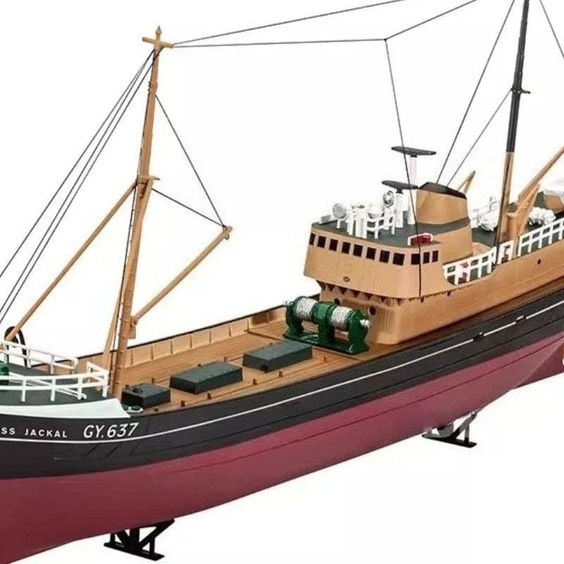 Tránco de pesca del Mar del Norte, Kit de modelo de barco ensamblado de plástico 1/144, modelo de barco ensamblado a mano Universal para adultos, regalo de barco