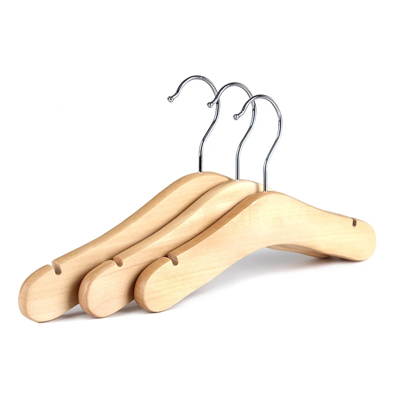 Baby hangers for clothes non slip natural friendly wooden Children Kids dress clothes coat rack for closet baby kledinghanger