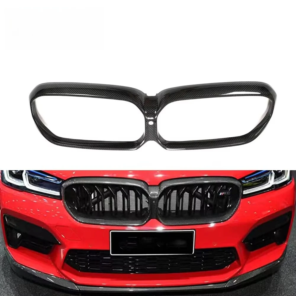 

Carbon Fiber F90 M5 Competition Car Kidney Grill Cover For BMW M5 LCI Competition 2021