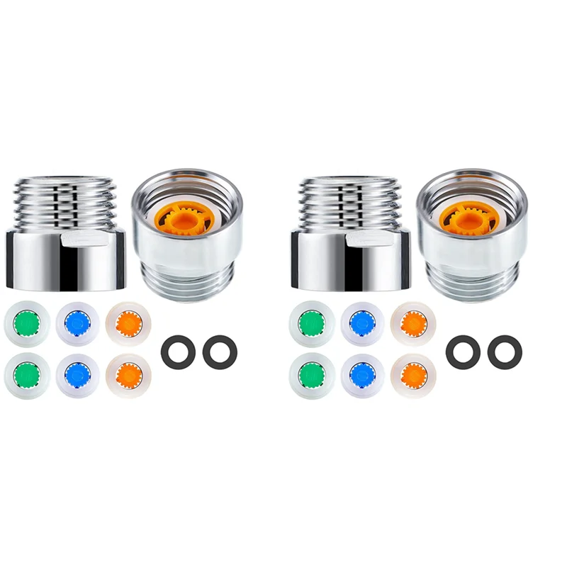 

Набор ограничителей редуктора потока душа из 16 предметов, ограничитель воды, размер резьбы 1/2 дюйма 4, 6 и 9 л/мин для экономии ванной комнаты