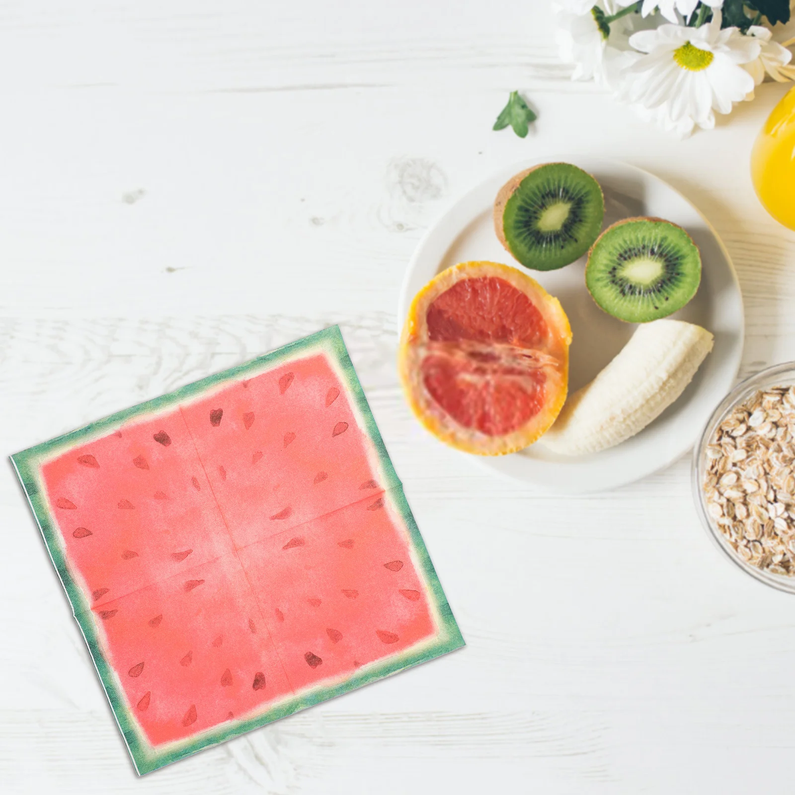 

40Pcs Watermelon Patterned Napkins Premium Soft Party Table Tissues for Holiday Gathering Event Decoration Festive Supplies