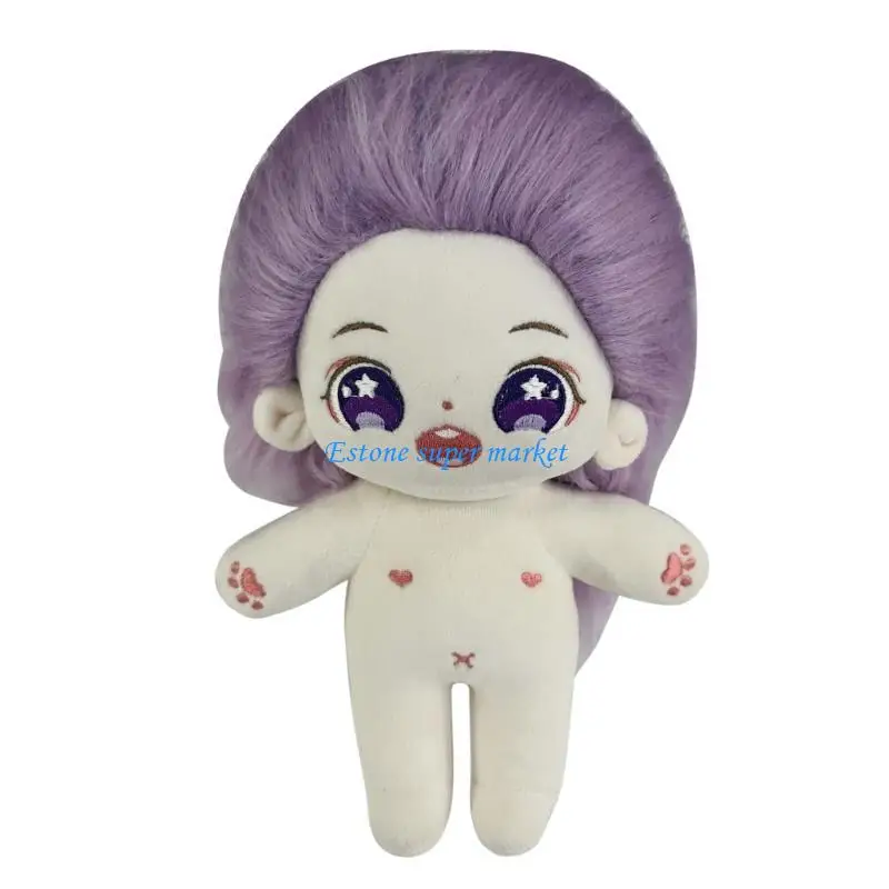 

090B Sweet Lattice Pattern Doll Shirt Skirt Set for 7.87inch Baby Doll Dressing