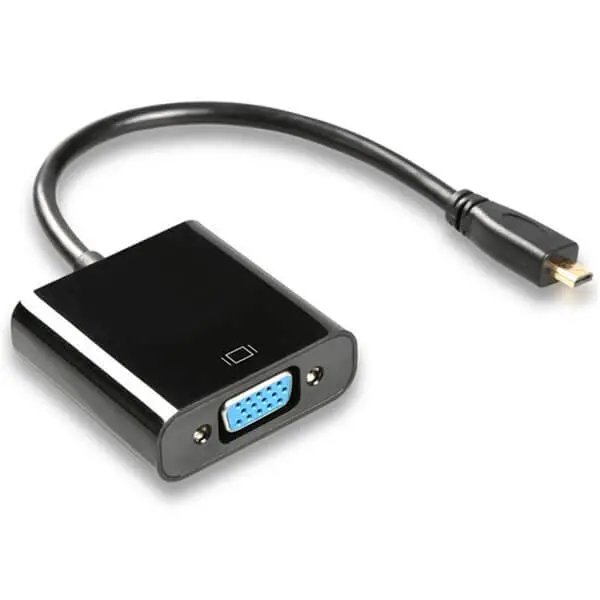 Micro HDMI to VGA Video Converter With Audio HD 1080P For TV Display Projector