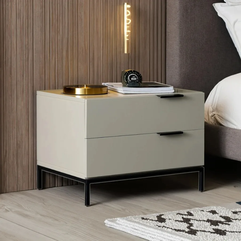 

Modern Design Wooden Nightstand for Bedroom for Home or Hotel Use Bedside Table Furniture