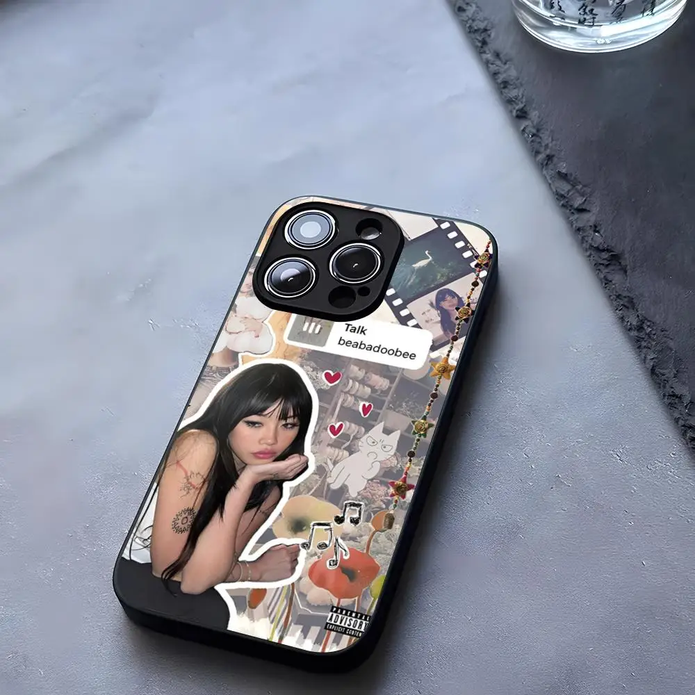 Singer Beabadoobee Mouse Pad Tempered Glass For iPhone 13 14 16 12 15 11 Pro Max Plus Mini X XR SE2020 Coque