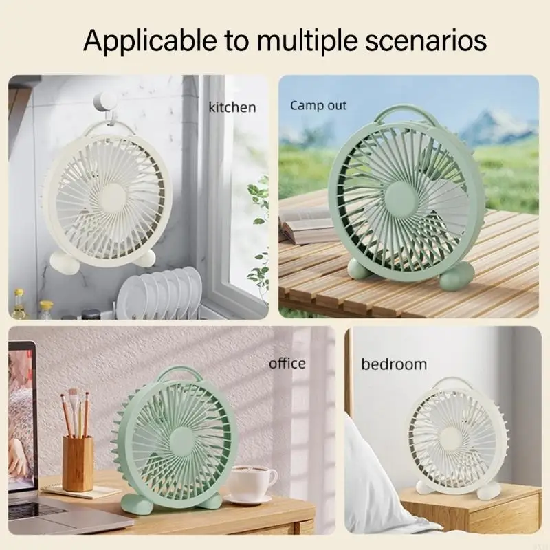 USB Power Desktop Fan Strong Airflows Portable Cooling Fan For Home Office Trips 