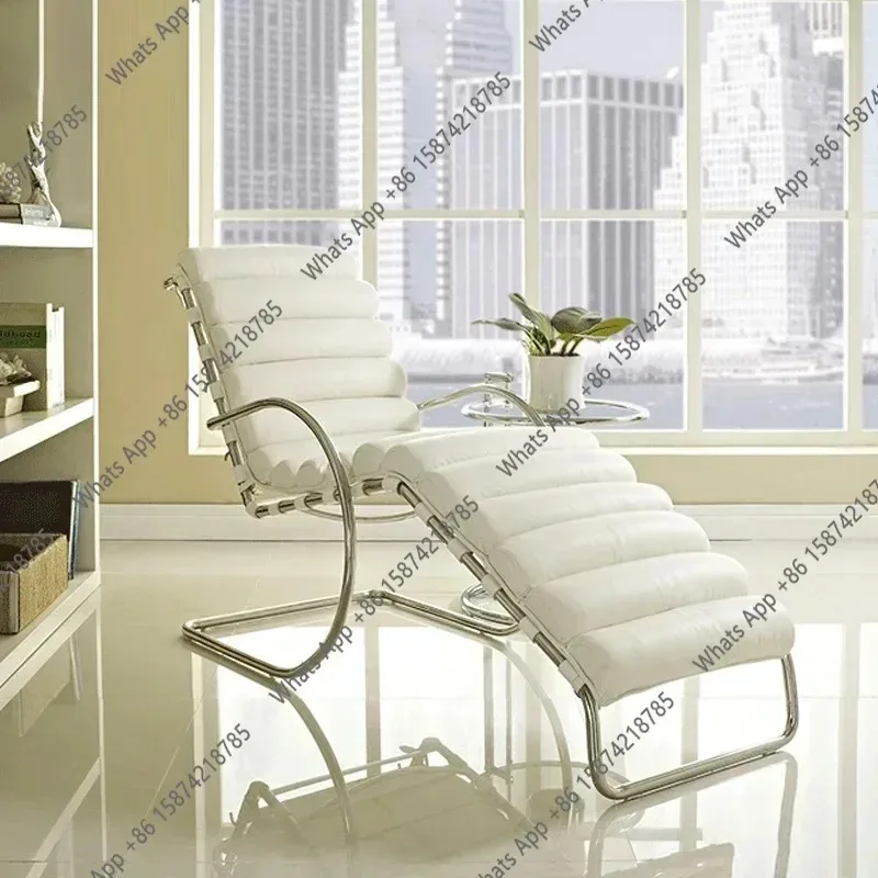 

Ancient Pool Furniture: Antique Style, Modern Simplicity, Modern Stainless Steel Small Unit, Leather Armrest, Leisure Sofa Chair