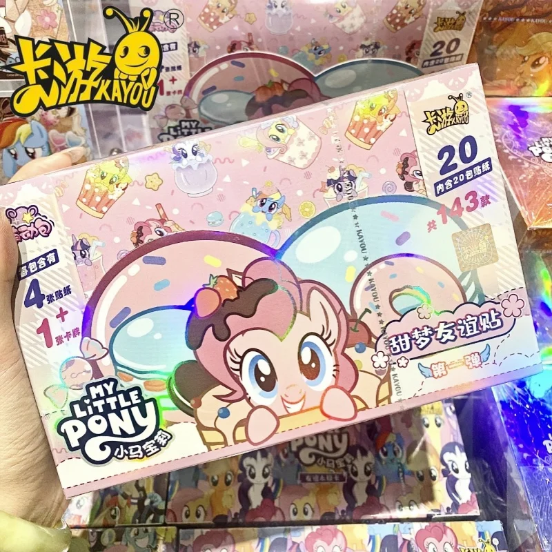 New Genuine KAYOU My Little Pony Cards Sweet Dream Friendship Sticker Mengdong Bag Cute Princess Anime Collection Card Toy Gift