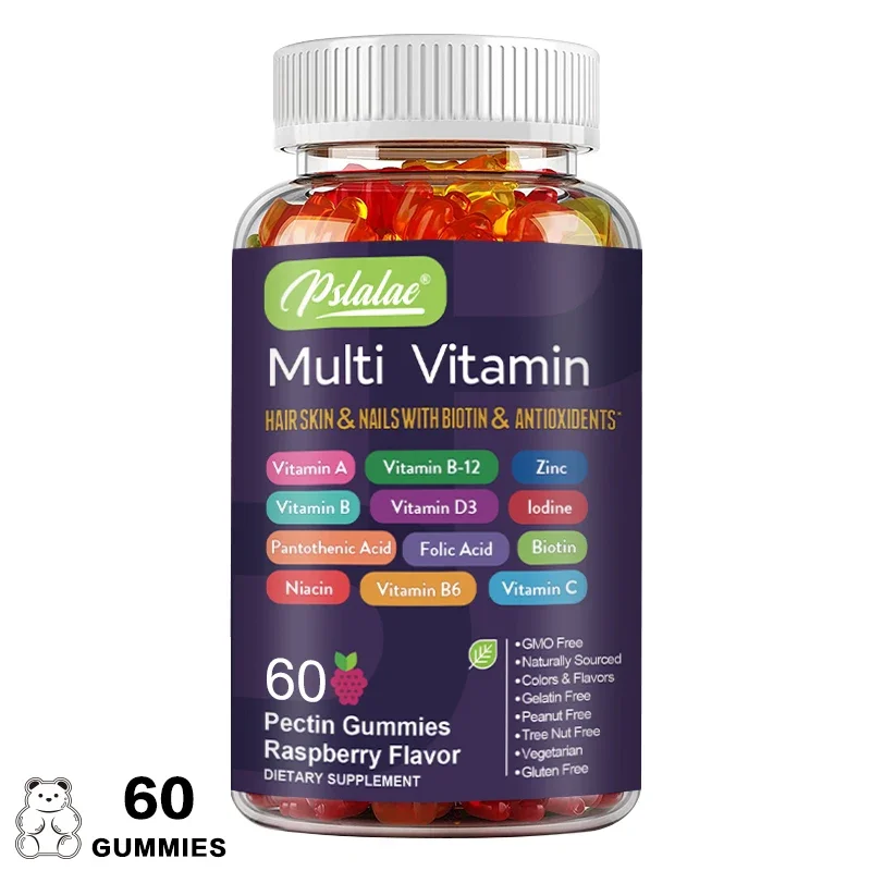 Multivitamin Gummies - Enhances Energy Levels, Immune Support, Antioxidant - with Vitamins and Minerals
